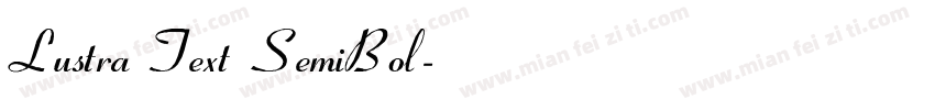 Lustra Text SemiBol字体转换